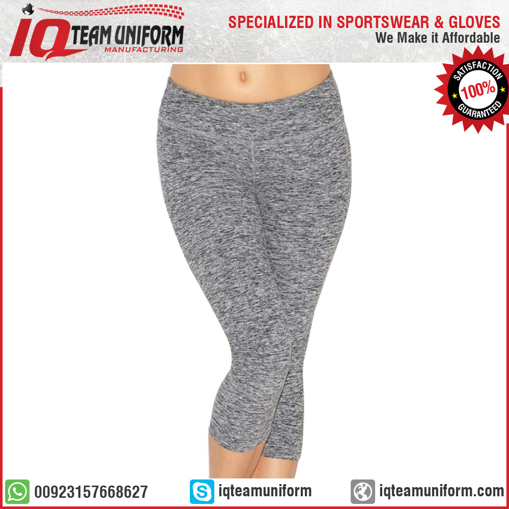Fitness & yoga wear capri sublimated yoga pants