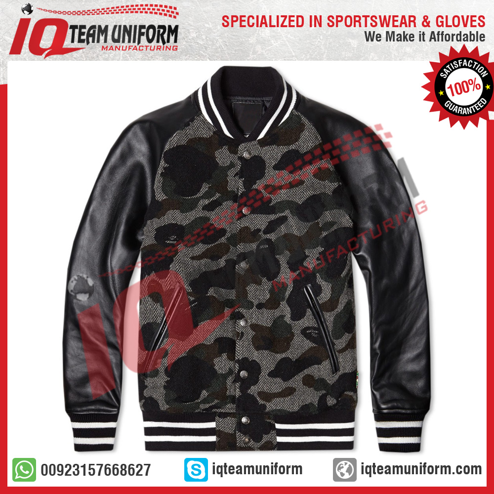 Camo Letter Man Jacket