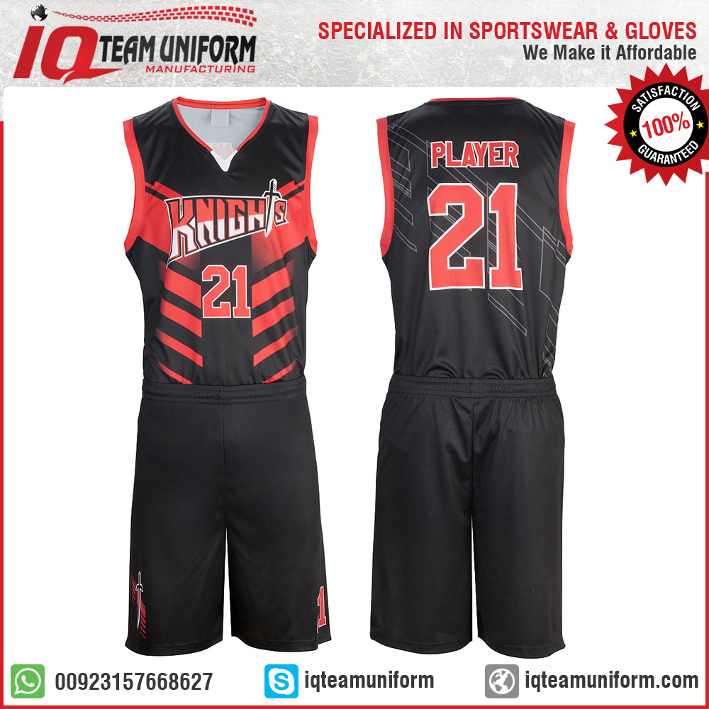 Custom Cheap Sublimated Basketball Uniforms