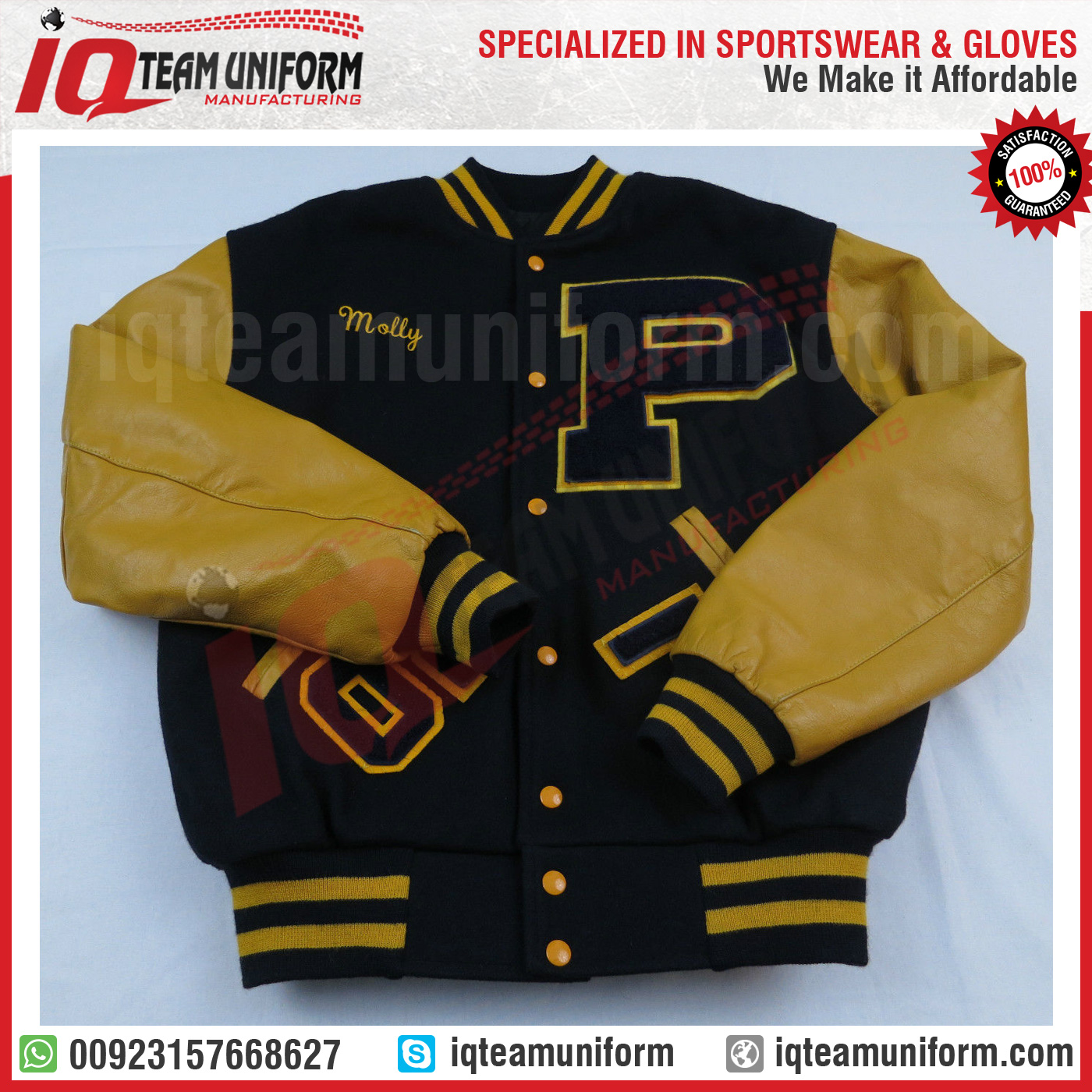 Custom Letter Man Jacket