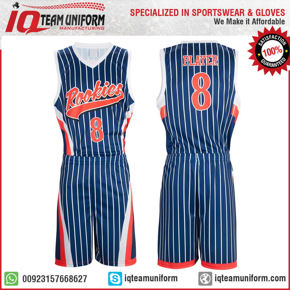 Reversible Custom Sublimation Basketball Uniform