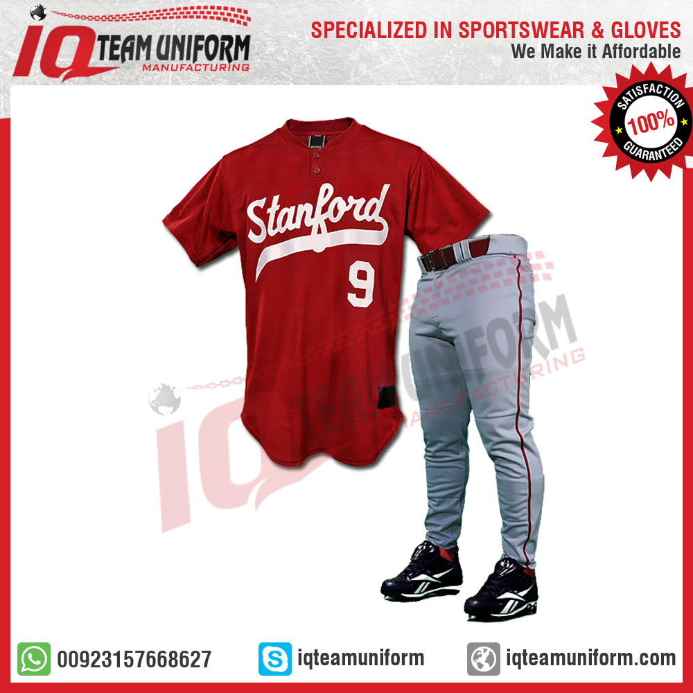 Sublimation baseball Uniform