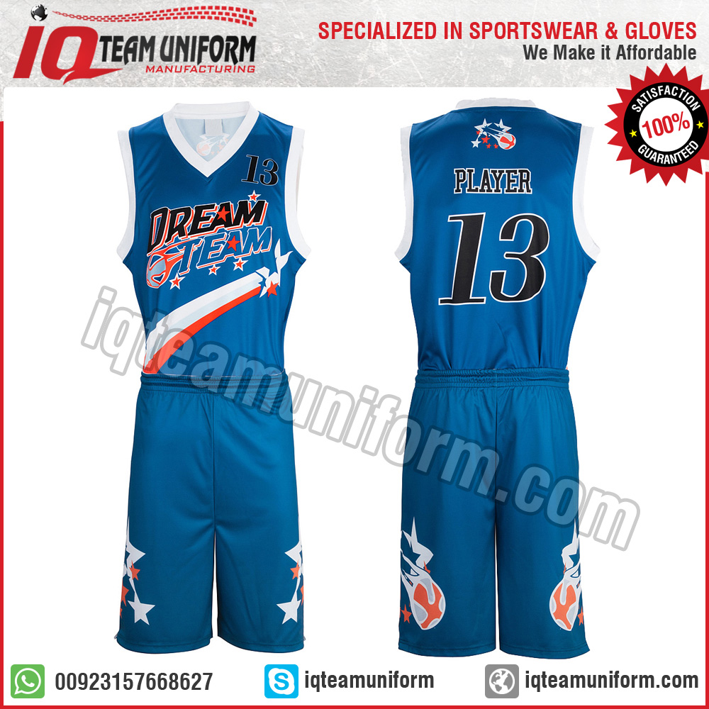 Youth Sublimation Basketball set jersey and short